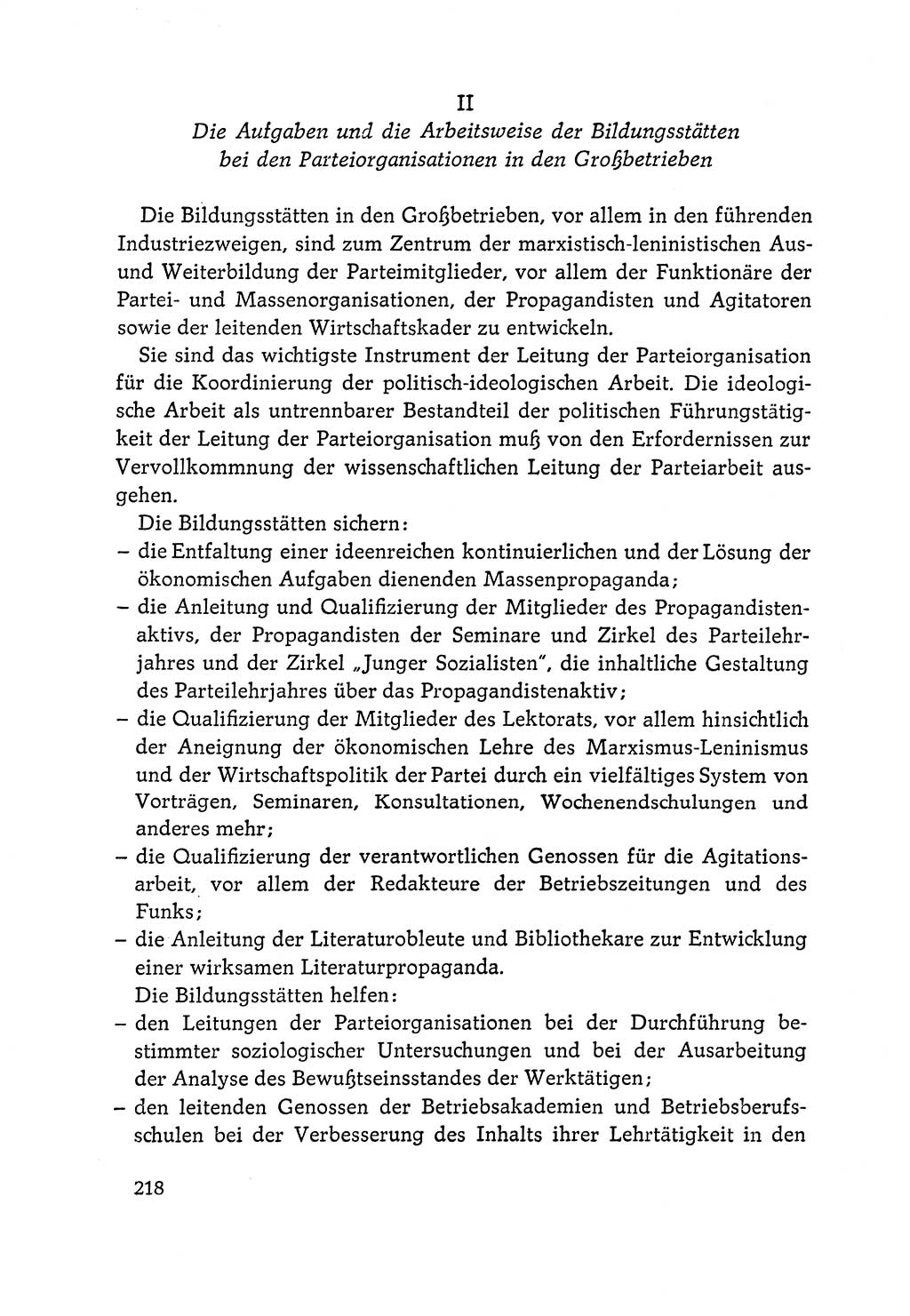 Dokumente der Sozialistischen Einheitspartei Deutschlands (SED) [Deutsche Demokratische Republik (DDR)] 1964-1965, Seite 218 (Dok. SED DDR 1964-1965, S. 218)