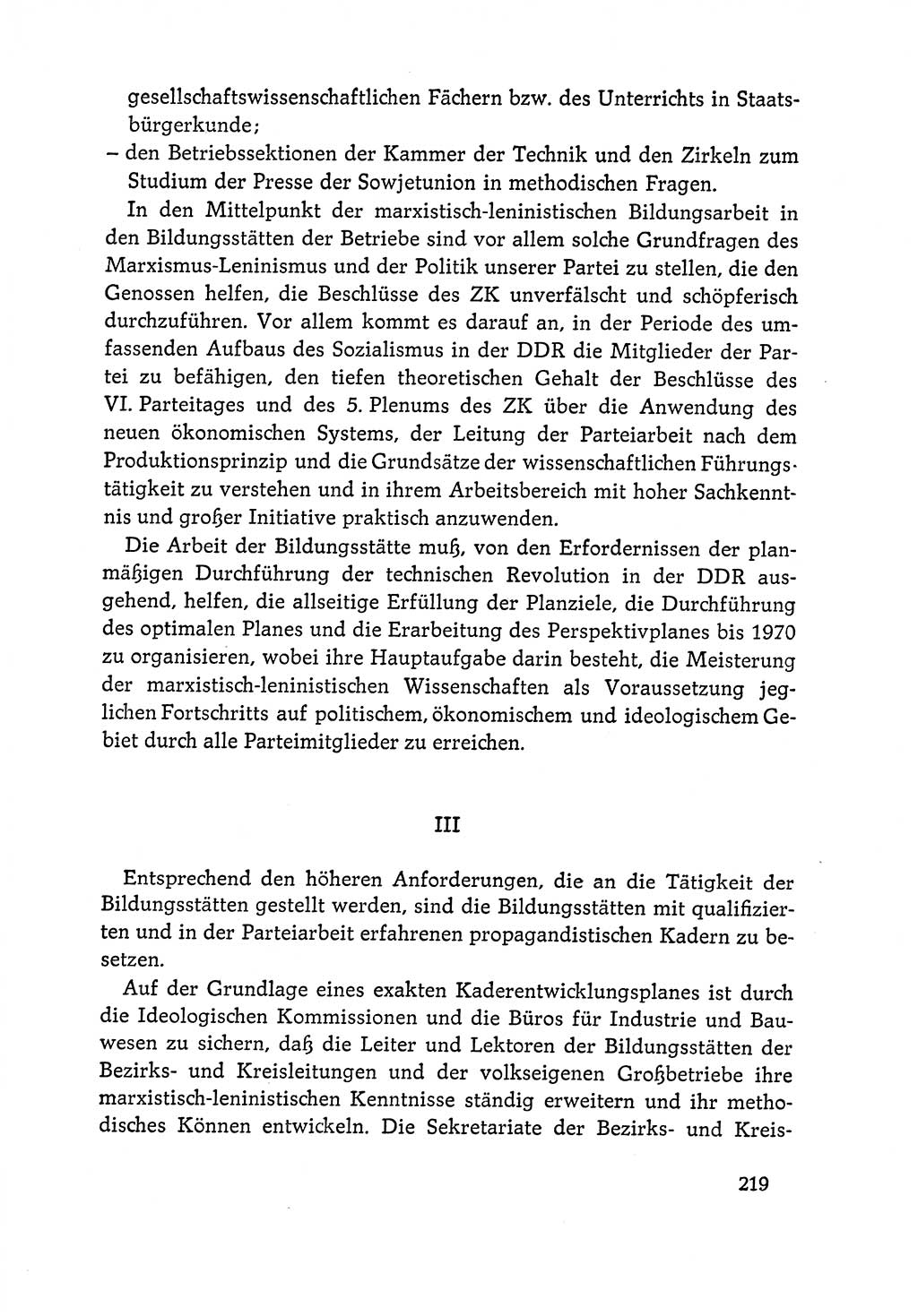 Dokumente der Sozialistischen Einheitspartei Deutschlands (SED) [Deutsche Demokratische Republik (DDR)] 1964-1965, Seite 219 (Dok. SED DDR 1964-1965, S. 219)