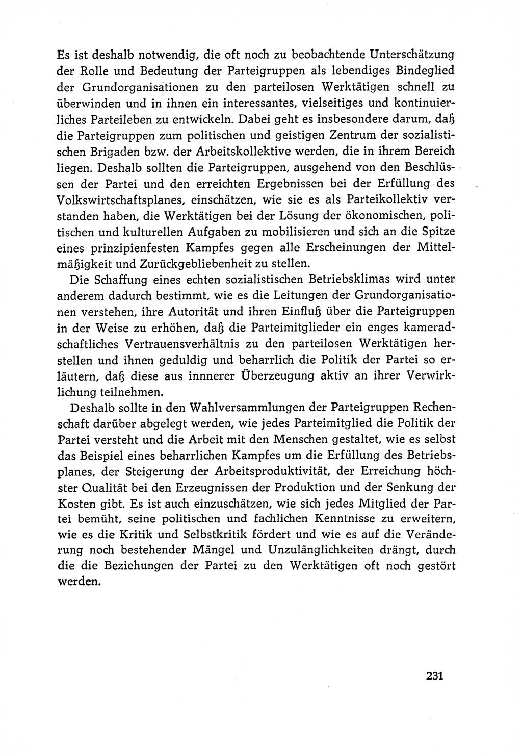 Dokumente der Sozialistischen Einheitspartei Deutschlands (SED) [Deutsche Demokratische Republik (DDR)] 1964-1965, Seite 231 (Dok. SED DDR 1964-1965, S. 231)