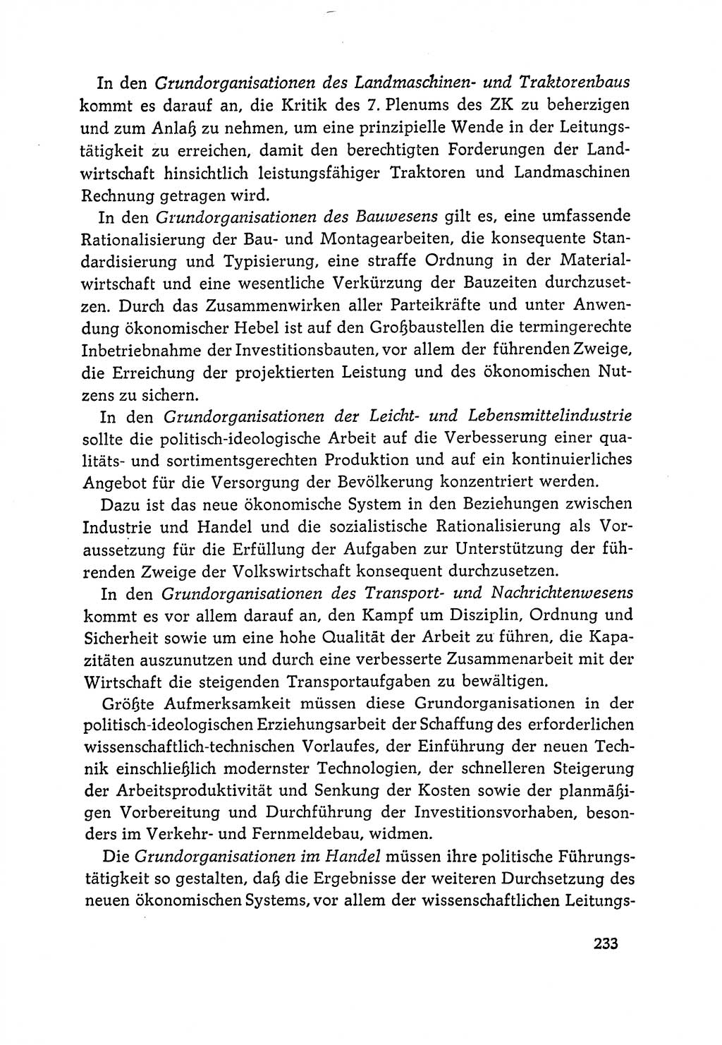 Dokumente der Sozialistischen Einheitspartei Deutschlands (SED) [Deutsche Demokratische Republik (DDR)] 1964-1965, Seite 233 (Dok. SED DDR 1964-1965, S. 233)