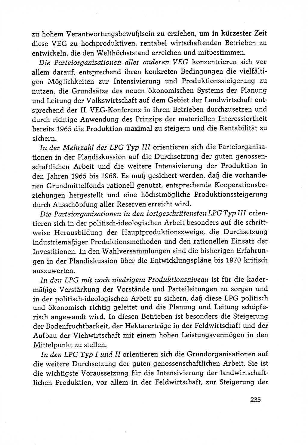 Dokumente der Sozialistischen Einheitspartei Deutschlands (SED) [Deutsche Demokratische Republik (DDR)] 1964-1965, Seite 235 (Dok. SED DDR 1964-1965, S. 235)