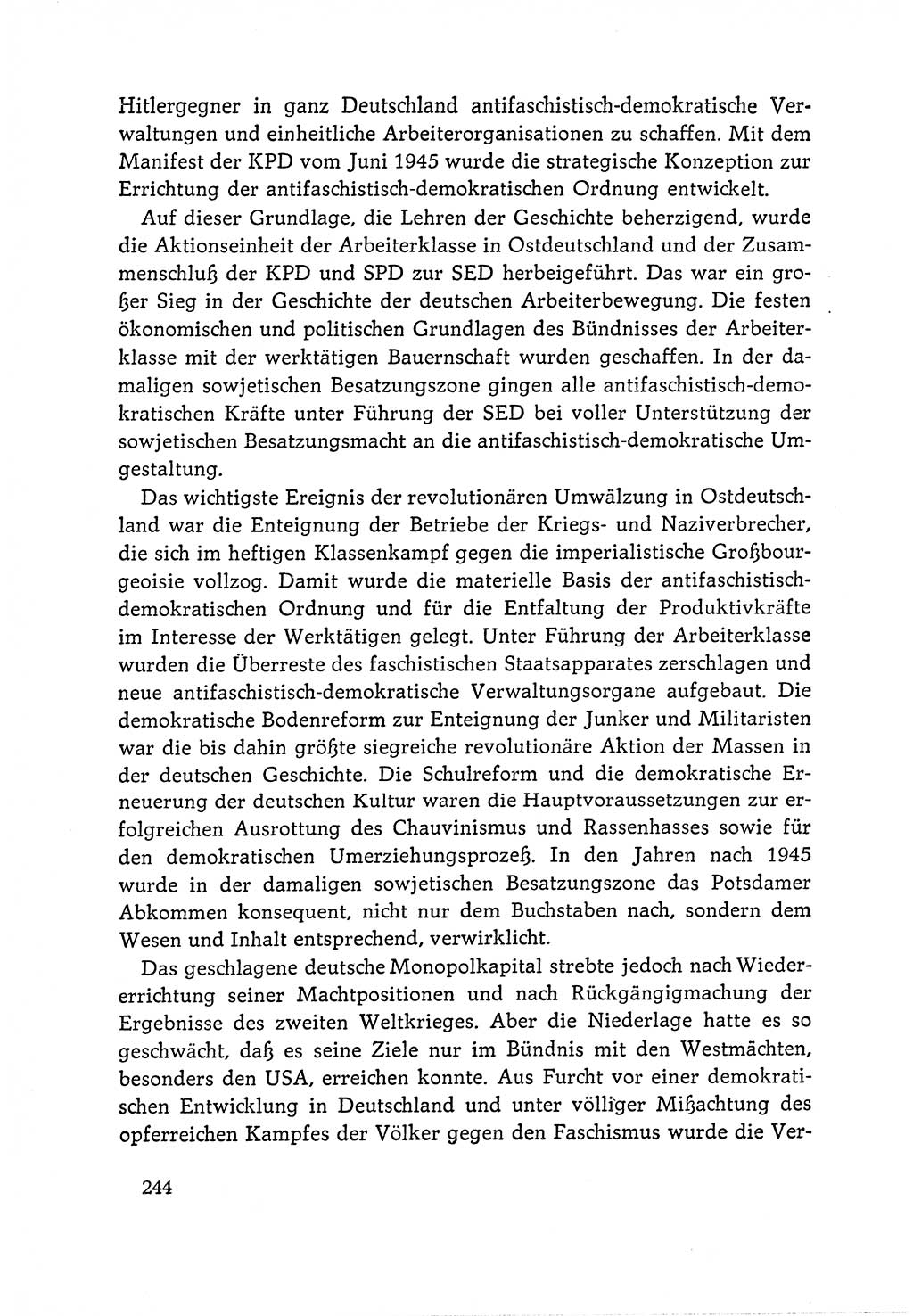 Dokumente der Sozialistischen Einheitspartei Deutschlands (SED) [Deutsche Demokratische Republik (DDR)] 1964-1965, Seite 244 (Dok. SED DDR 1964-1965, S. 244)