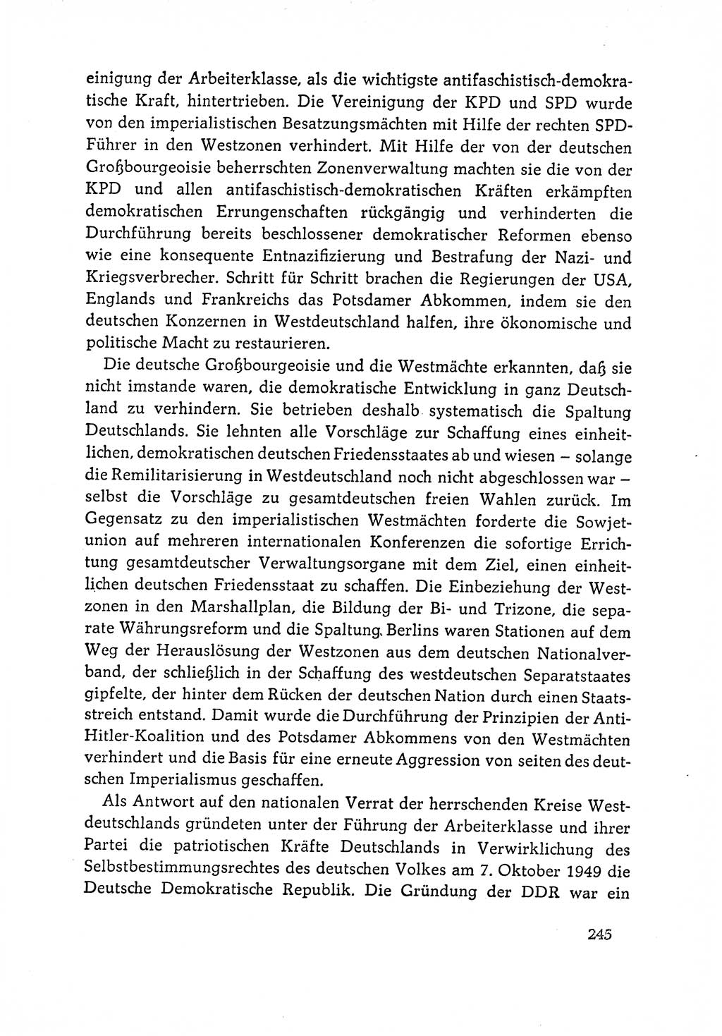 Dokumente der Sozialistischen Einheitspartei Deutschlands (SED) [Deutsche Demokratische Republik (DDR)] 1964-1965, Seite 245 (Dok. SED DDR 1964-1965, S. 245)