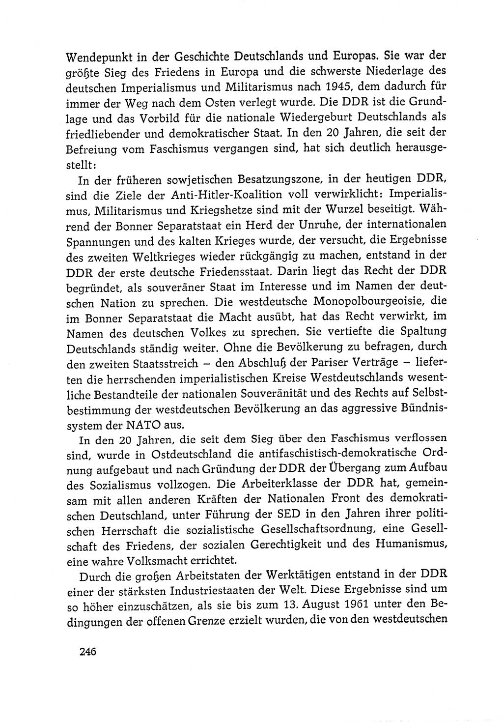 Dokumente der Sozialistischen Einheitspartei Deutschlands (SED) [Deutsche Demokratische Republik (DDR)] 1964-1965, Seite 246 (Dok. SED DDR 1964-1965, S. 246)