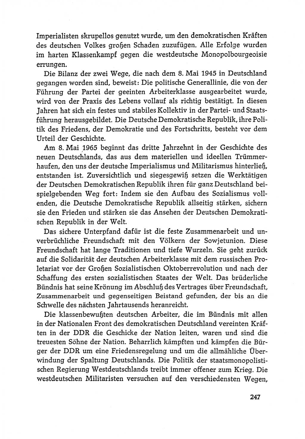 Dokumente der Sozialistischen Einheitspartei Deutschlands (SED) [Deutsche Demokratische Republik (DDR)] 1964-1965, Seite 247 (Dok. SED DDR 1964-1965, S. 247)