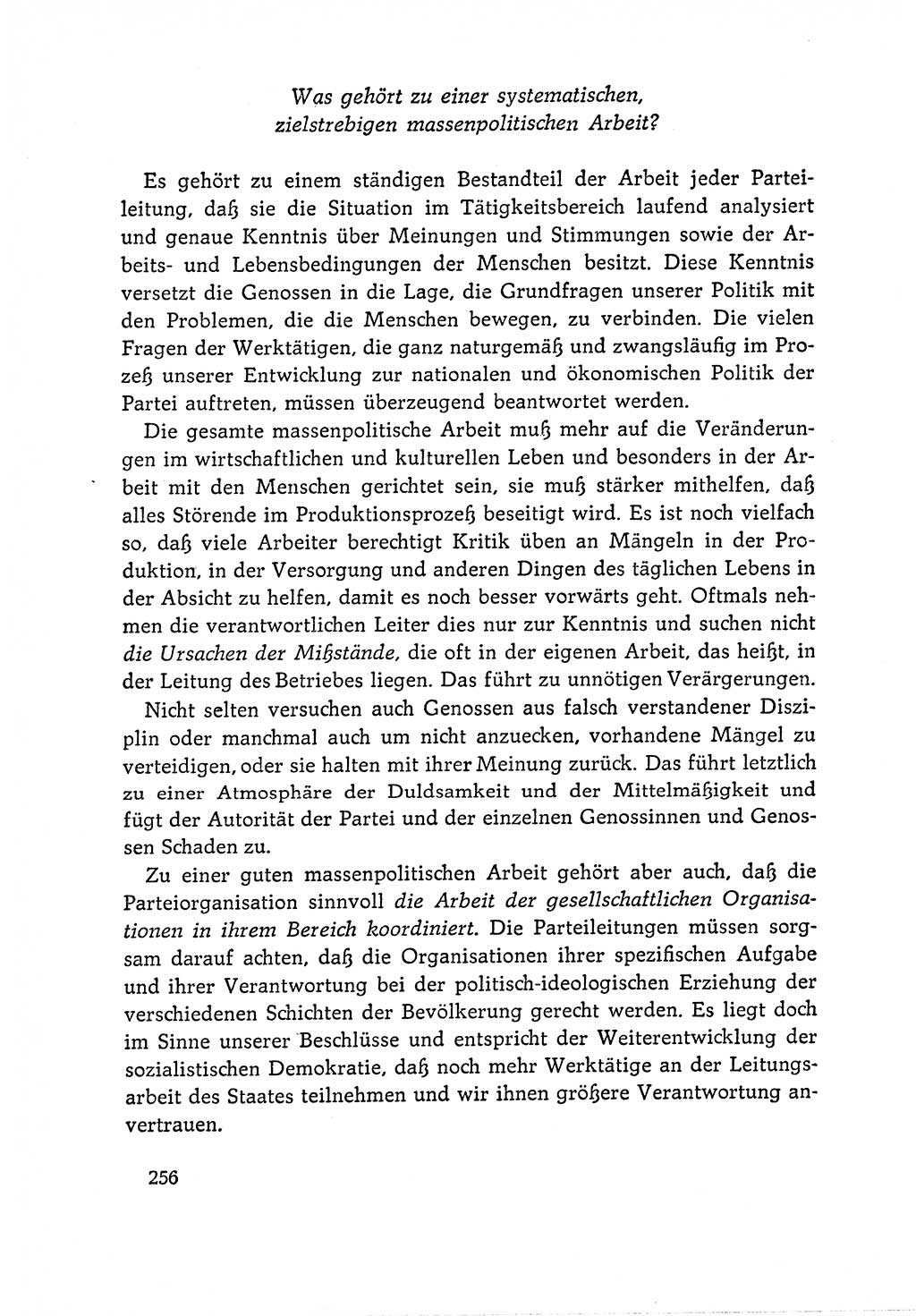 Dokumente der Sozialistischen Einheitspartei Deutschlands (SED) [Deutsche Demokratische Republik (DDR)] 1964-1965, Seite 256 (Dok. SED DDR 1964-1965, S. 256)