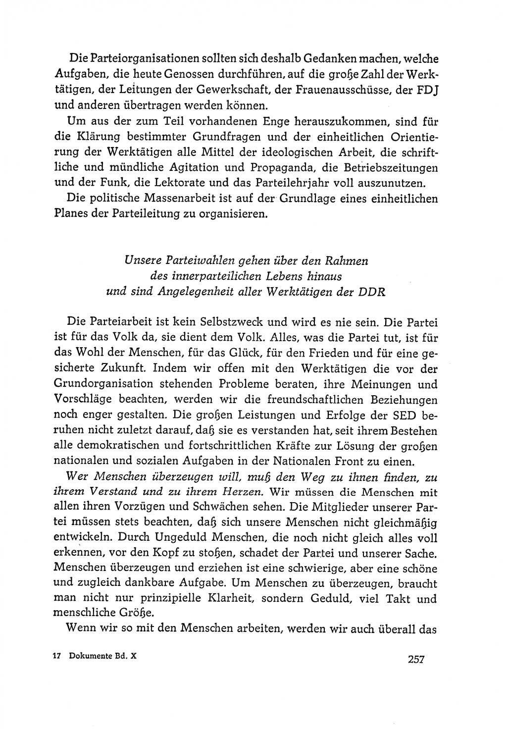 Dokumente der Sozialistischen Einheitspartei Deutschlands (SED) [Deutsche Demokratische Republik (DDR)] 1964-1965, Seite 257 (Dok. SED DDR 1964-1965, S. 257)