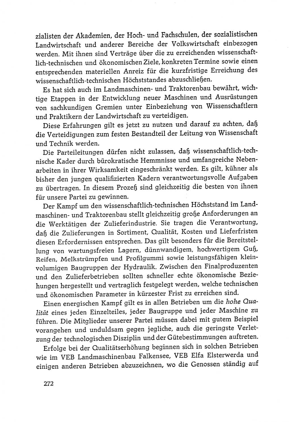 Dokumente der Sozialistischen Einheitspartei Deutschlands (SED) [Deutsche Demokratische Republik (DDR)] 1964-1965, Seite 272 (Dok. SED DDR 1964-1965, S. 272)