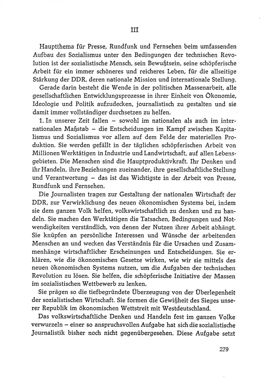 Dokumente der Sozialistischen Einheitspartei Deutschlands (SED) [Deutsche Demokratische Republik (DDR)] 1964-1965, Seite 279 (Dok. SED DDR 1964-1965, S. 279)