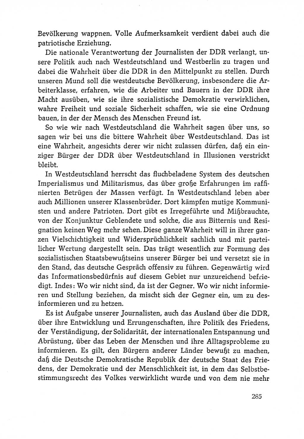 Dokumente der Sozialistischen Einheitspartei Deutschlands (SED) [Deutsche Demokratische Republik (DDR)] 1964-1965, Seite 285 (Dok. SED DDR 1964-1965, S. 285)