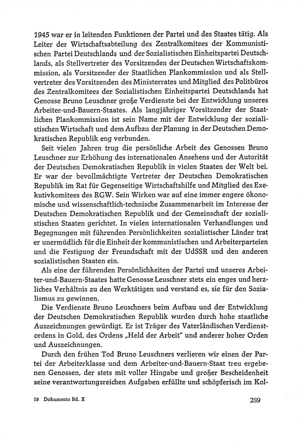 Dokumente der Sozialistischen Einheitspartei Deutschlands (SED) [Deutsche Demokratische Republik (DDR)] 1964-1965, Seite 289 (Dok. SED DDR 1964-1965, S. 289)