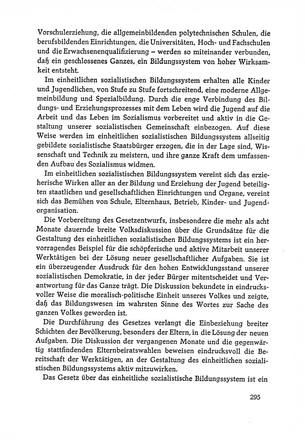 Dokumente der Sozialistischen Einheitspartei Deutschlands (SED) [Deutsche Demokratische Republik (DDR)] 1964-1965, Seite 295 (Dok. SED DDR 1964-1965, S. 295)