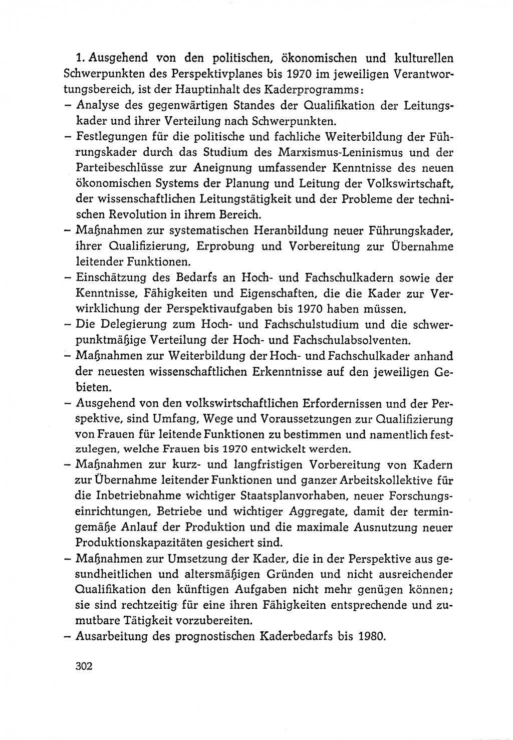 Dokumente der Sozialistischen Einheitspartei Deutschlands (SED) [Deutsche Demokratische Republik (DDR)] 1964-1965, Seite 302 (Dok. SED DDR 1964-1965, S. 302)