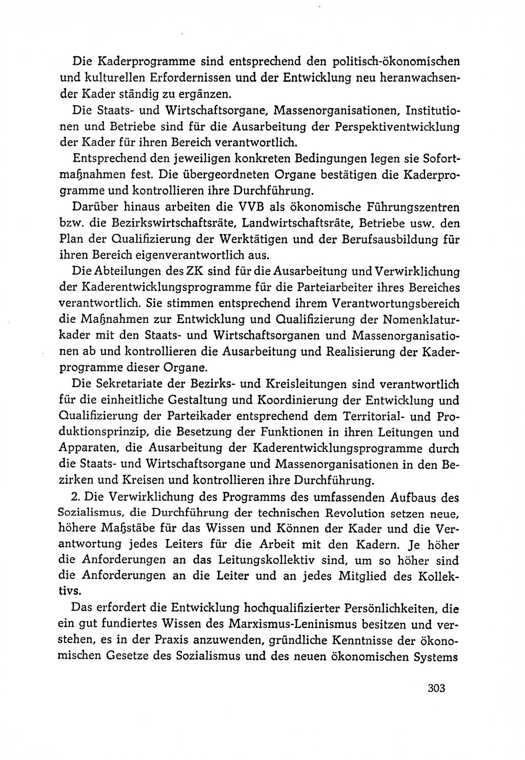 Dokumente der Sozialistischen Einheitspartei Deutschlands (SED) [Deutsche Demokratische Republik (DDR)] 1964-1965, Seite 303 (Dok. SED DDR 1964-1965, S. 303)