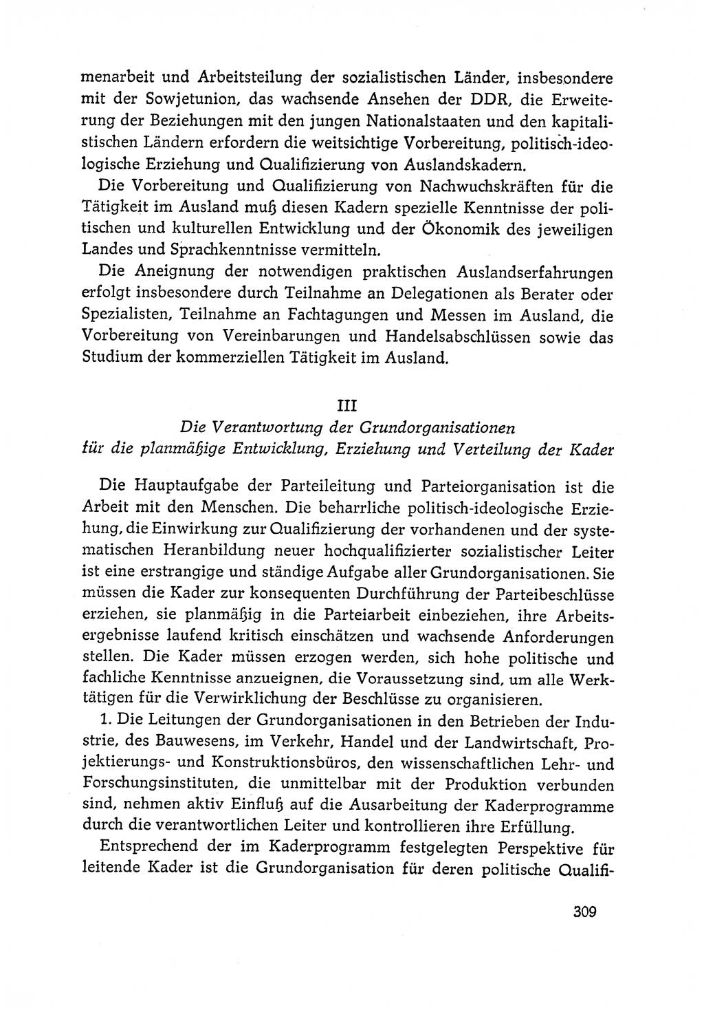 Dokumente der Sozialistischen Einheitspartei Deutschlands (SED) [Deutsche Demokratische Republik (DDR)] 1964-1965, Seite 309 (Dok. SED DDR 1964-1965, S. 309)