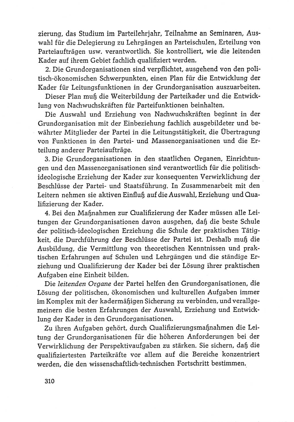 Dokumente der Sozialistischen Einheitspartei Deutschlands (SED) [Deutsche Demokratische Republik (DDR)] 1964-1965, Seite 310 (Dok. SED DDR 1964-1965, S. 310)