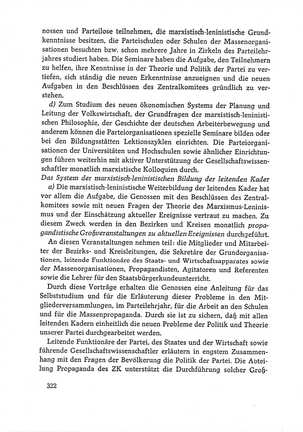 Dokumente der Sozialistischen Einheitspartei Deutschlands (SED) [Deutsche Demokratische Republik (DDR)] 1964-1965, Seite 322 (Dok. SED DDR 1964-1965, S. 322)