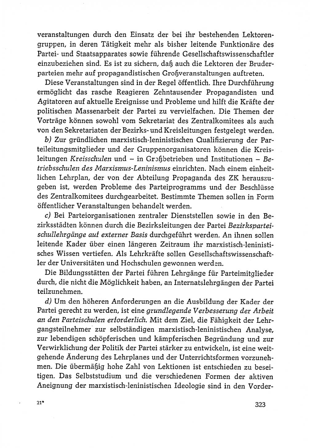 Dokumente der Sozialistischen Einheitspartei Deutschlands (SED) [Deutsche Demokratische Republik (DDR)] 1964-1965, Seite 323 (Dok. SED DDR 1964-1965, S. 323)