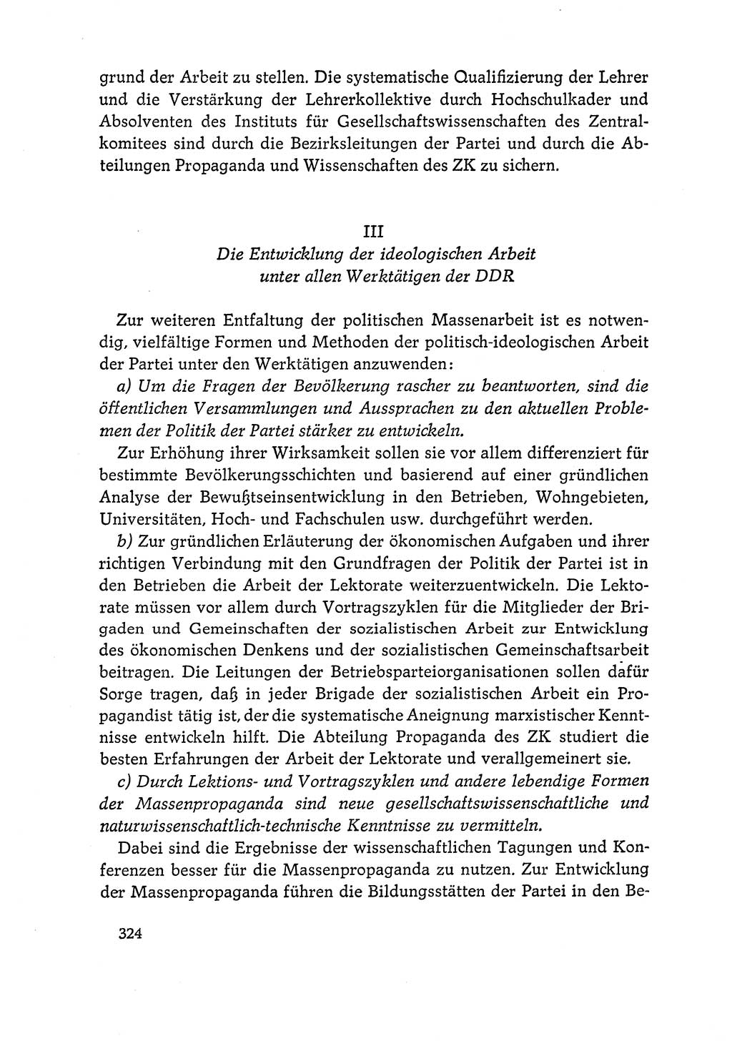 Dokumente der Sozialistischen Einheitspartei Deutschlands (SED) [Deutsche Demokratische Republik (DDR)] 1964-1965, Seite 324 (Dok. SED DDR 1964-1965, S. 324)