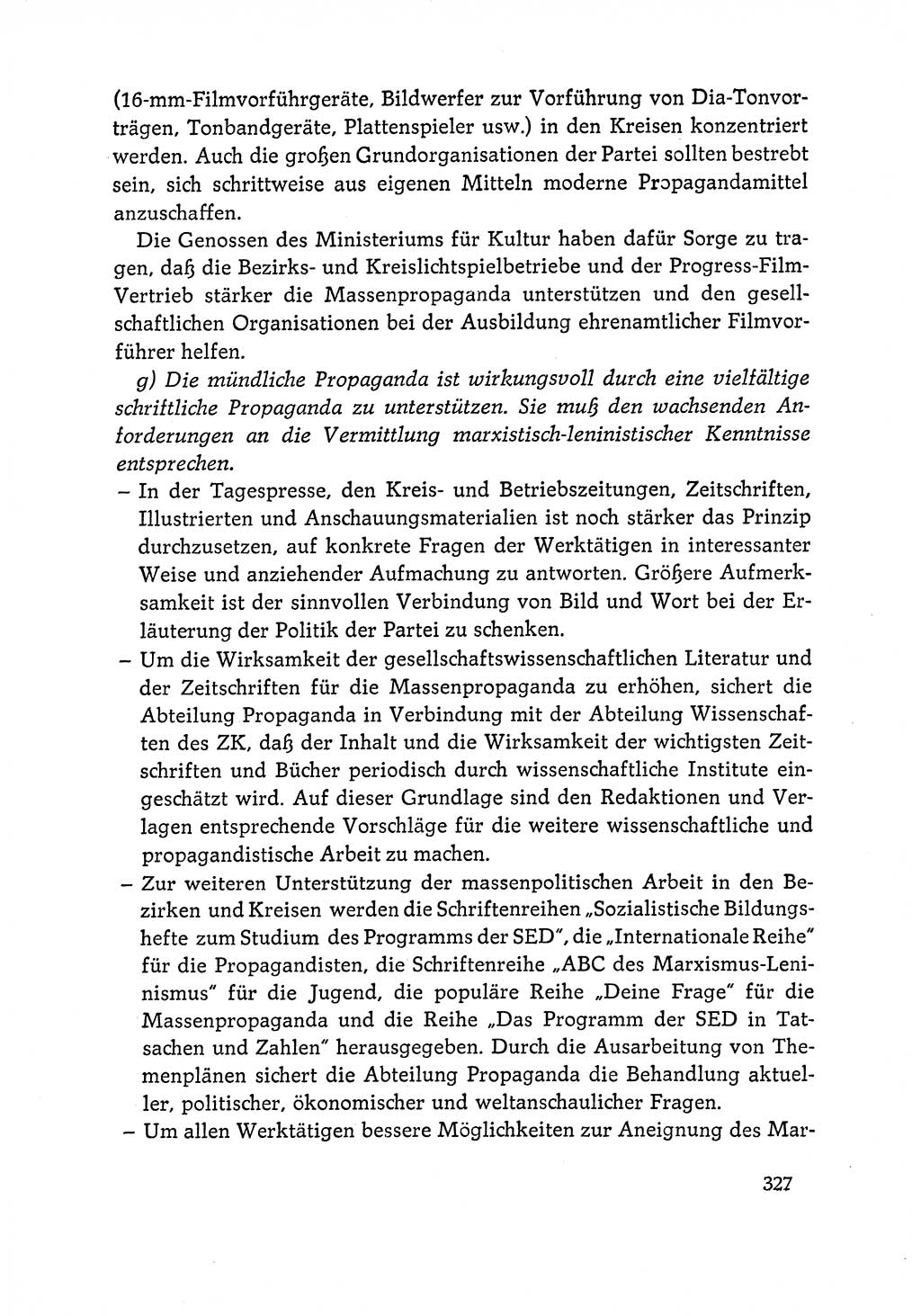 Dokumente der Sozialistischen Einheitspartei Deutschlands (SED) [Deutsche Demokratische Republik (DDR)] 1964-1965, Seite 327 (Dok. SED DDR 1964-1965, S. 327)