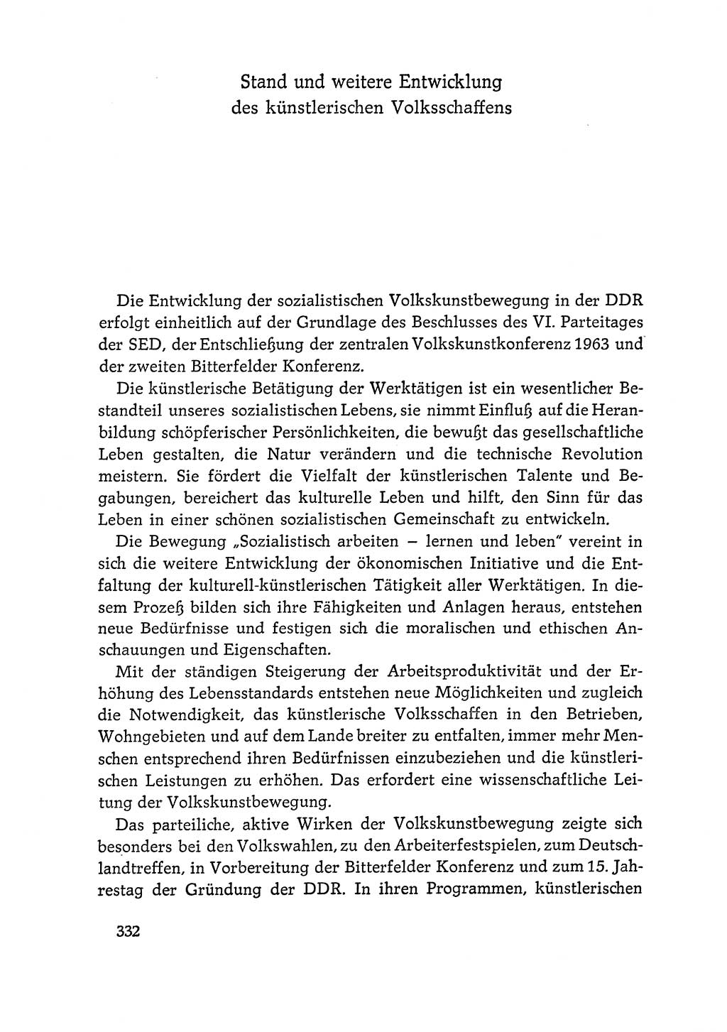 Dokumente der Sozialistischen Einheitspartei Deutschlands (SED) [Deutsche Demokratische Republik (DDR)] 1964-1965, Seite 332 (Dok. SED DDR 1964-1965, S. 332)