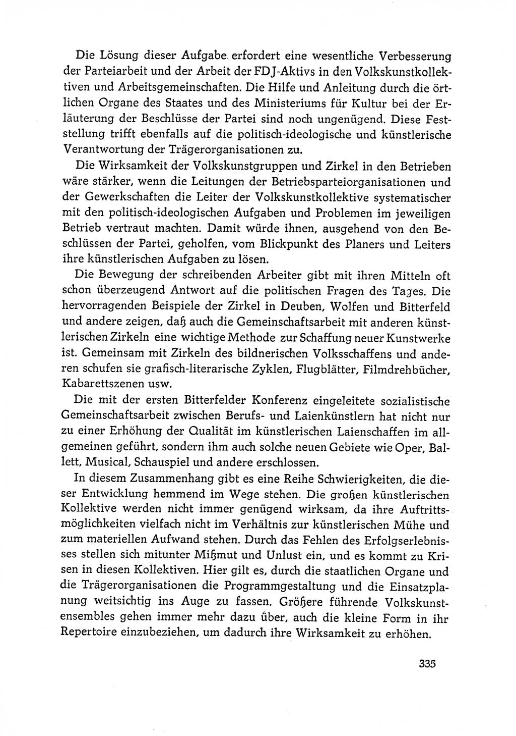 Dokumente der Sozialistischen Einheitspartei Deutschlands (SED) [Deutsche Demokratische Republik (DDR)] 1964-1965, Seite 335 (Dok. SED DDR 1964-1965, S. 335)