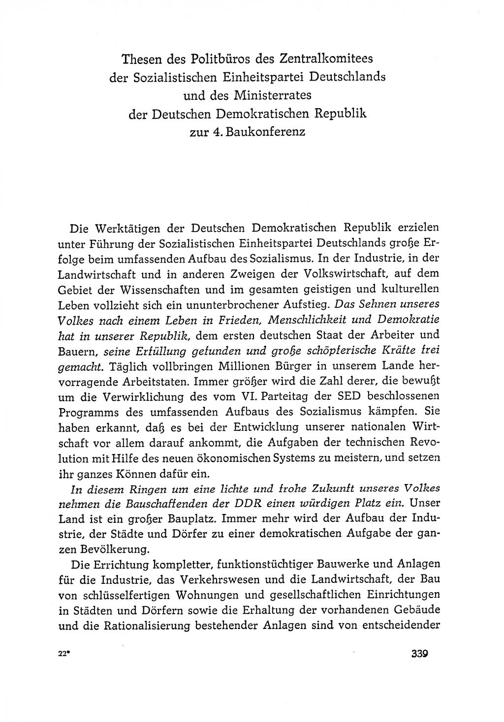 Dokumente der Sozialistischen Einheitspartei Deutschlands (SED) [Deutsche Demokratische Republik (DDR)] 1964-1965, Seite 339 (Dok. SED DDR 1964-1965, S. 339)