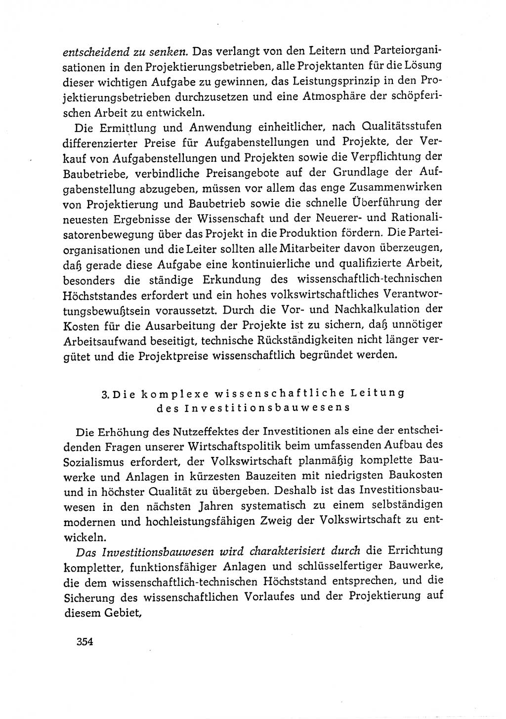 Dokumente der Sozialistischen Einheitspartei Deutschlands (SED) [Deutsche Demokratische Republik (DDR)] 1964-1965, Seite 354 (Dok. SED DDR 1964-1965, S. 354)