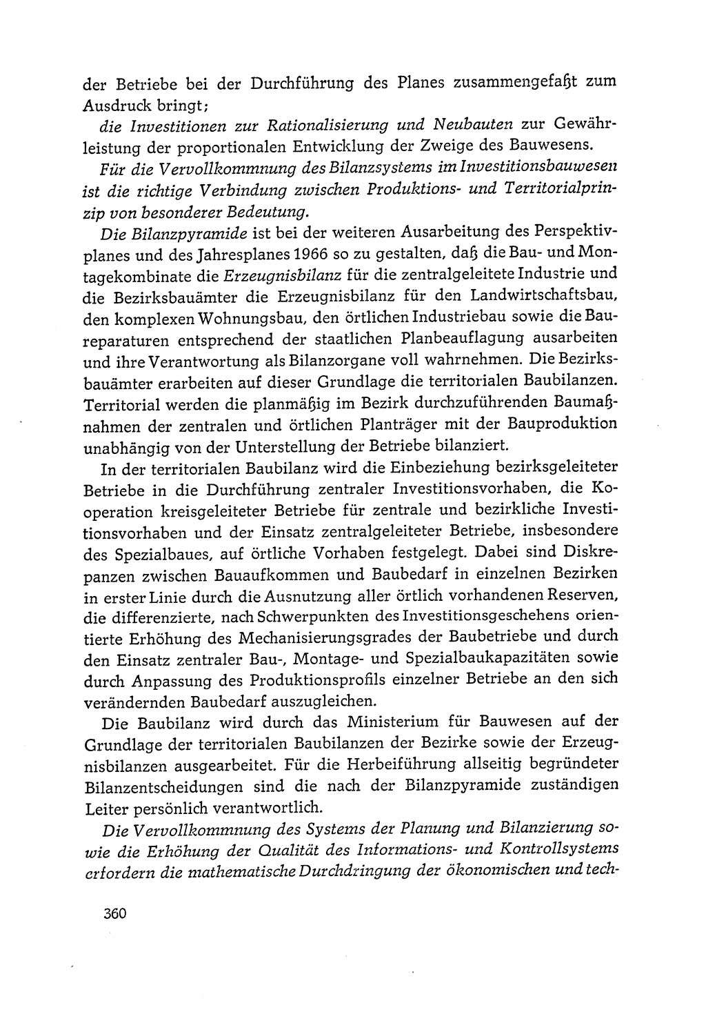 Dokumente der Sozialistischen Einheitspartei Deutschlands (SED) [Deutsche Demokratische Republik (DDR)] 1964-1965, Seite 360 (Dok. SED DDR 1964-1965, S. 360)