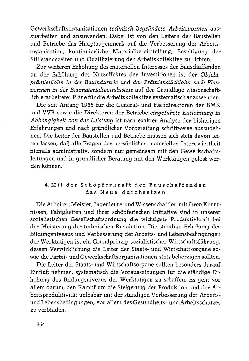Dokumente der Sozialistischen Einheitspartei Deutschlands (SED) [Deutsche Demokratische Republik (DDR)] 1964-1965, Seite 364 (Dok. SED DDR 1964-1965, S. 364)