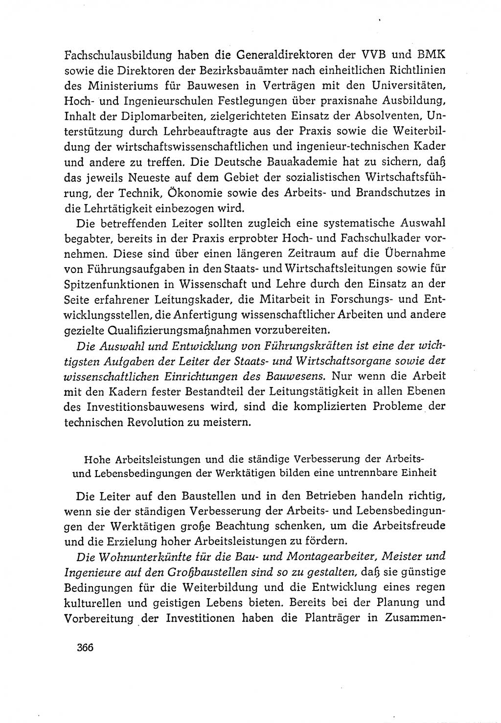 Dokumente der Sozialistischen Einheitspartei Deutschlands (SED) [Deutsche Demokratische Republik (DDR)] 1964-1965, Seite 366 (Dok. SED DDR 1964-1965, S. 366)