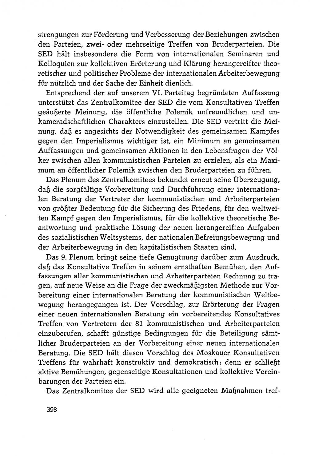 Dokumente der Sozialistischen Einheitspartei Deutschlands (SED) [Deutsche Demokratische Republik (DDR)] 1964-1965, Seite 398 (Dok. SED DDR 1964-1965, S. 398)