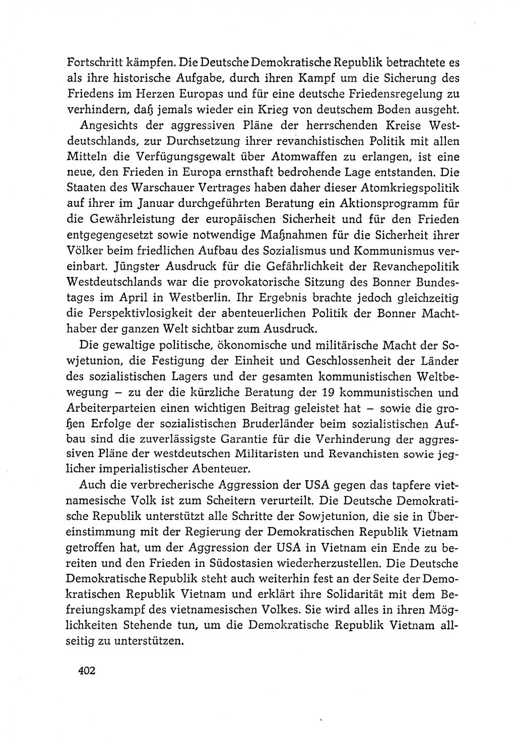 Dokumente der Sozialistischen Einheitspartei Deutschlands (SED) [Deutsche Demokratische Republik (DDR)] 1964-1965, Seite 402 (Dok. SED DDR 1964-1965, S. 402)