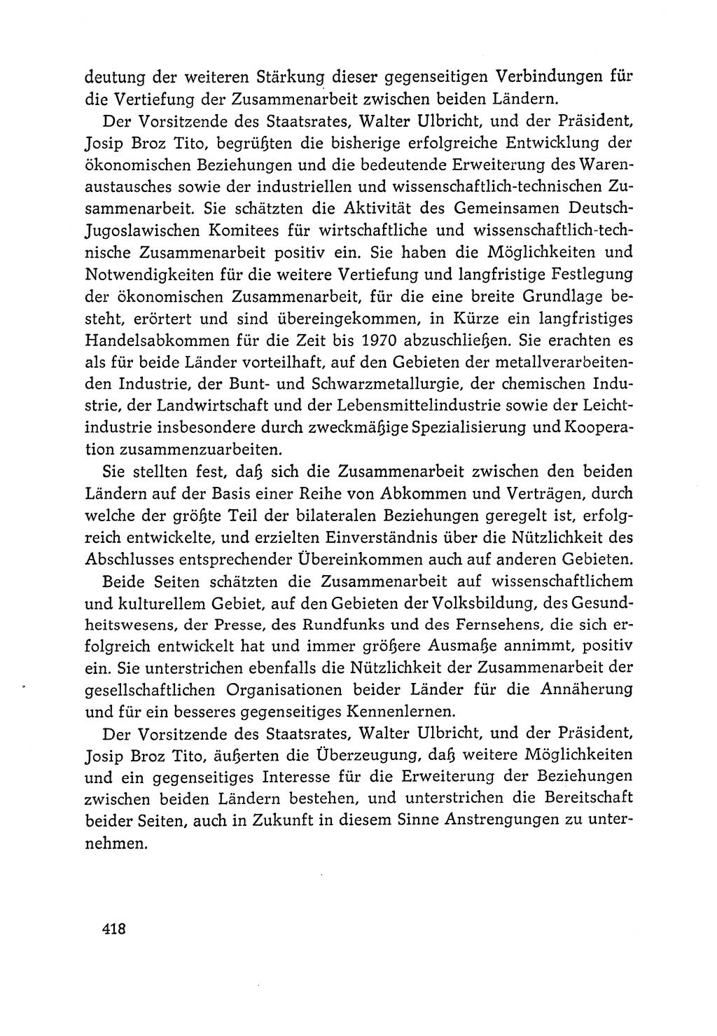 Dokumente der Sozialistischen Einheitspartei Deutschlands (SED) [Deutsche Demokratische Republik (DDR)] 1964-1965, Seite 418 (Dok. SED DDR 1964-1965, S. 418)