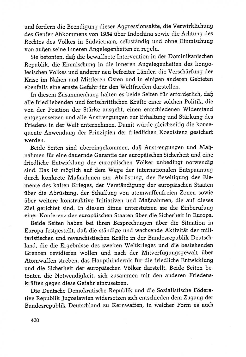 Dokumente der Sozialistischen Einheitspartei Deutschlands (SED) [Deutsche Demokratische Republik (DDR)] 1964-1965, Seite 420 (Dok. SED DDR 1964-1965, S. 420)