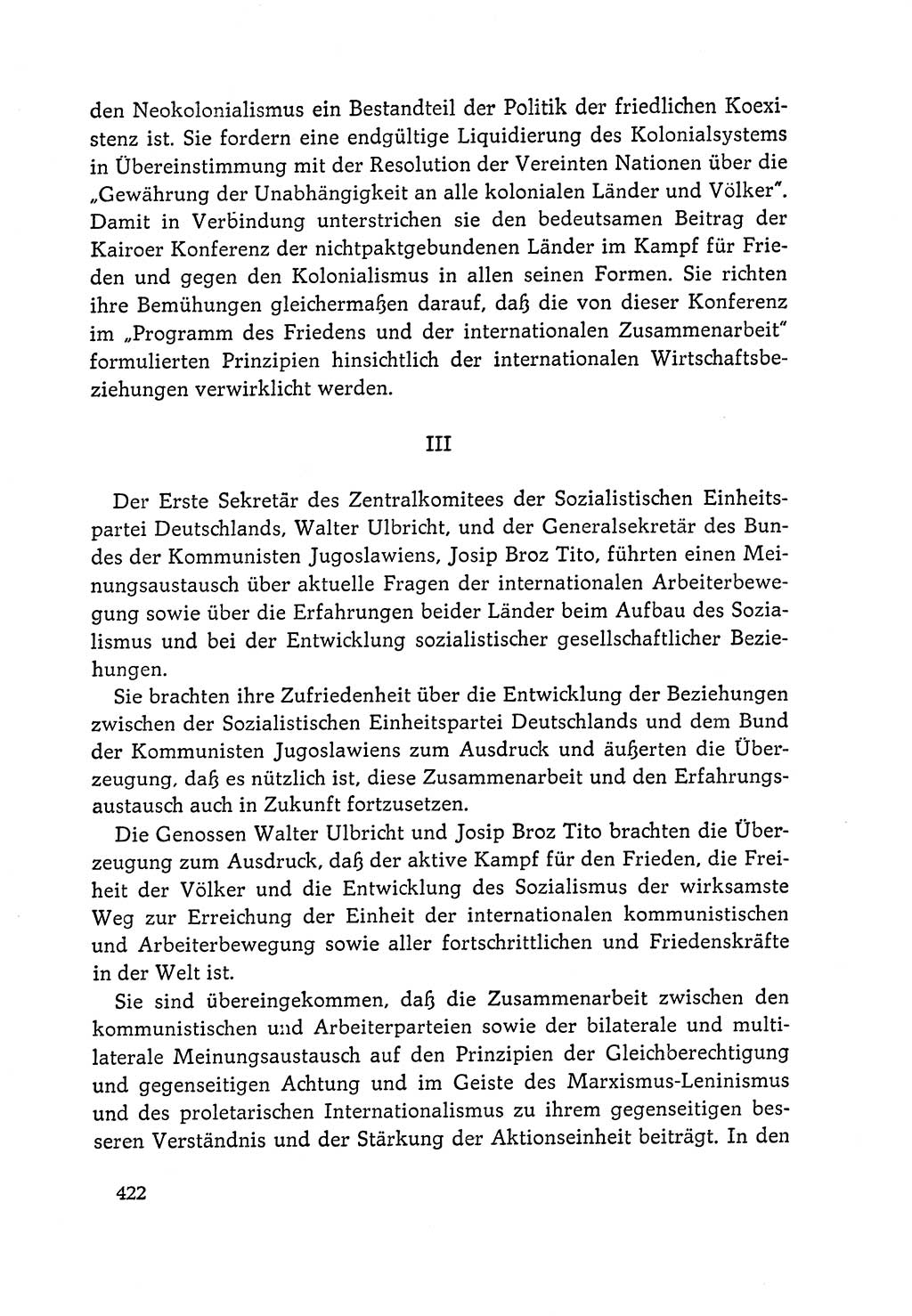 Dokumente der Sozialistischen Einheitspartei Deutschlands (SED) [Deutsche Demokratische Republik (DDR)] 1964-1965, Seite 422 (Dok. SED DDR 1964-1965, S. 422)