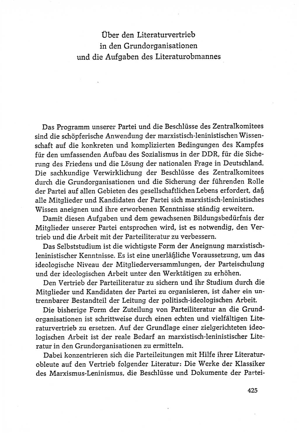 Dokumente der Sozialistischen Einheitspartei Deutschlands (SED) [Deutsche Demokratische Republik (DDR)] 1964-1965, Seite 425 (Dok. SED DDR 1964-1965, S. 425)