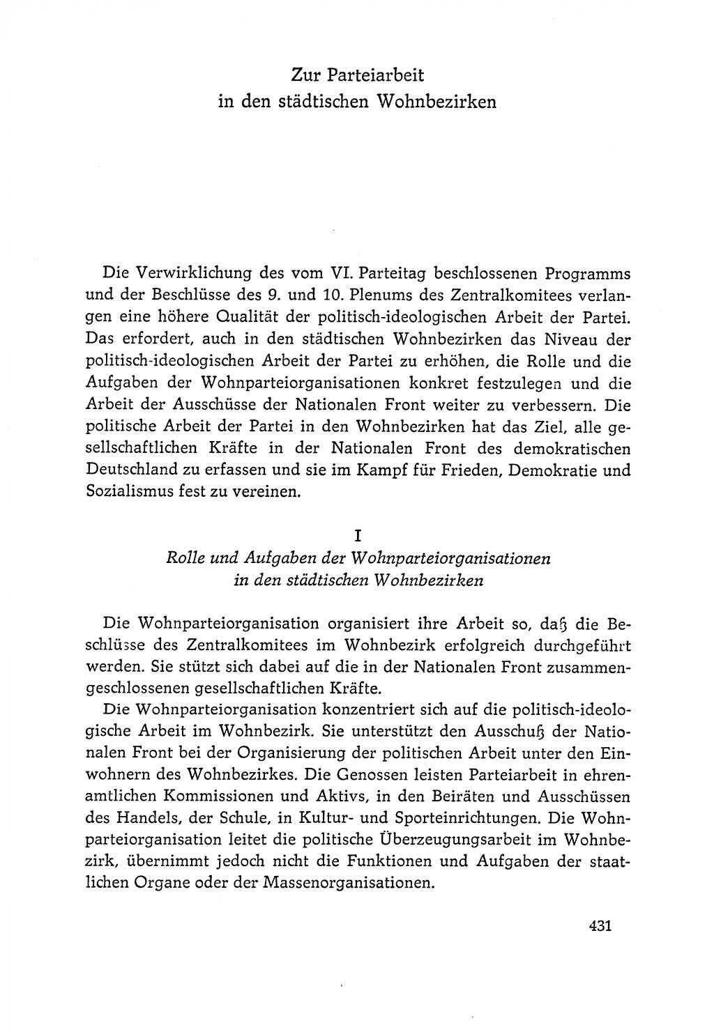 Dokumente der Sozialistischen Einheitspartei Deutschlands (SED) [Deutsche Demokratische Republik (DDR)] 1964-1965, Seite 431 (Dok. SED DDR 1964-1965, S. 431)