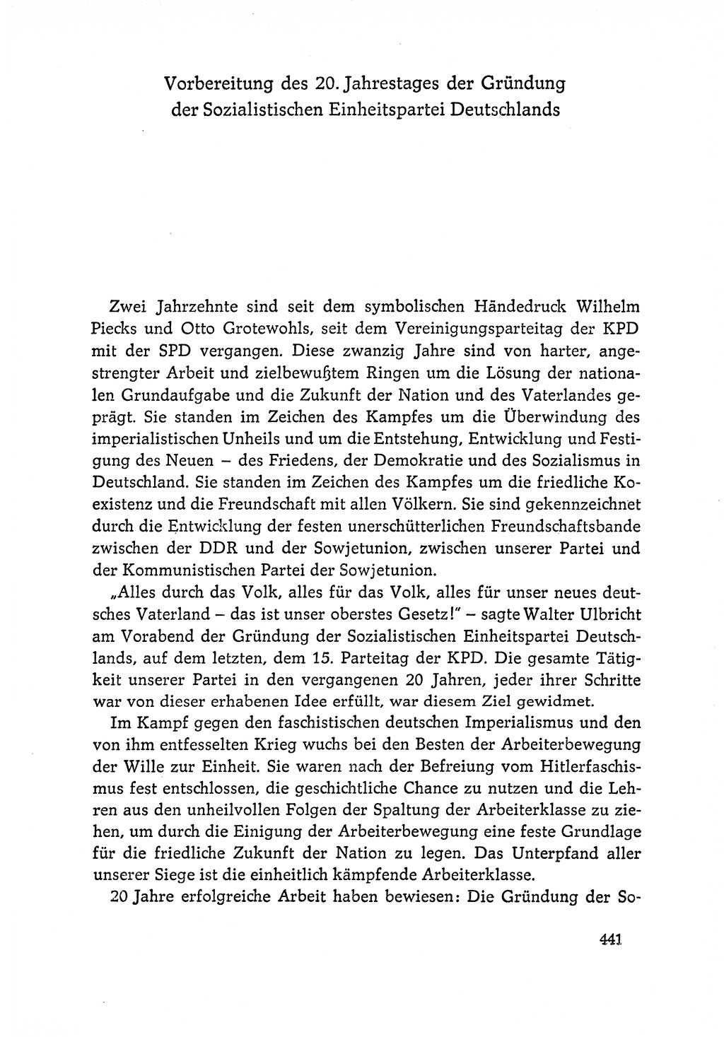 Dokumente der Sozialistischen Einheitspartei Deutschlands (SED) [Deutsche Demokratische Republik (DDR)] 1964-1965, Seite 441 (Dok. SED DDR 1964-1965, S. 441)