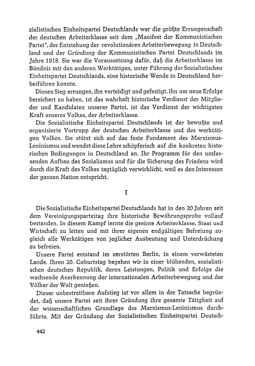 Dokumente der Sozialistischen Einheitspartei Deutschlands (SED) [Deutsche Demokratische Republik (DDR)] 1964-1965, Seite 442 (Dok. SED DDR 1964-1965, S. 442)