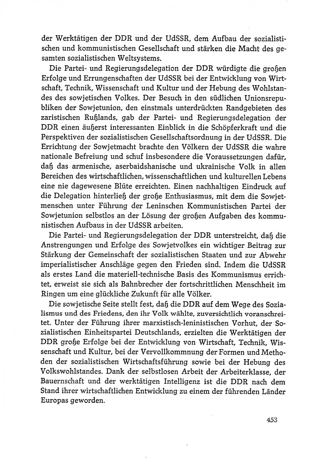 Dokumente der Sozialistischen Einheitspartei Deutschlands (SED) [Deutsche Demokratische Republik (DDR)] 1964-1965, Seite 453 (Dok. SED DDR 1964-1965, S. 453)