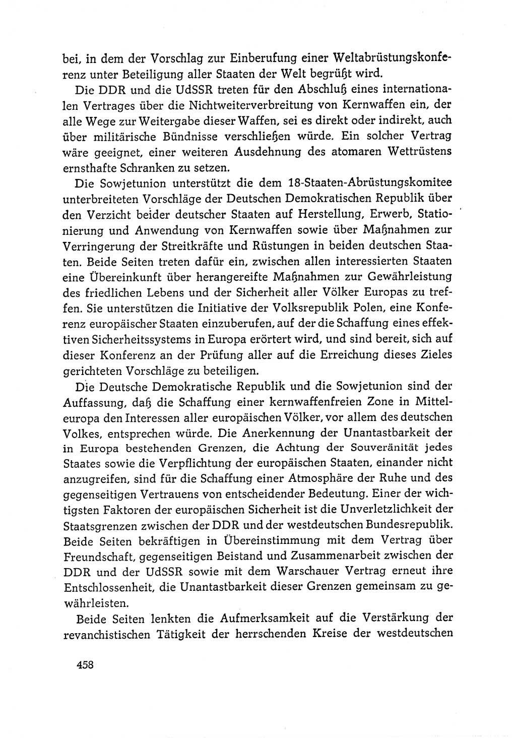 Dokumente der Sozialistischen Einheitspartei Deutschlands (SED) [Deutsche Demokratische Republik (DDR)] 1964-1965, Seite 458 (Dok. SED DDR 1964-1965, S. 458)