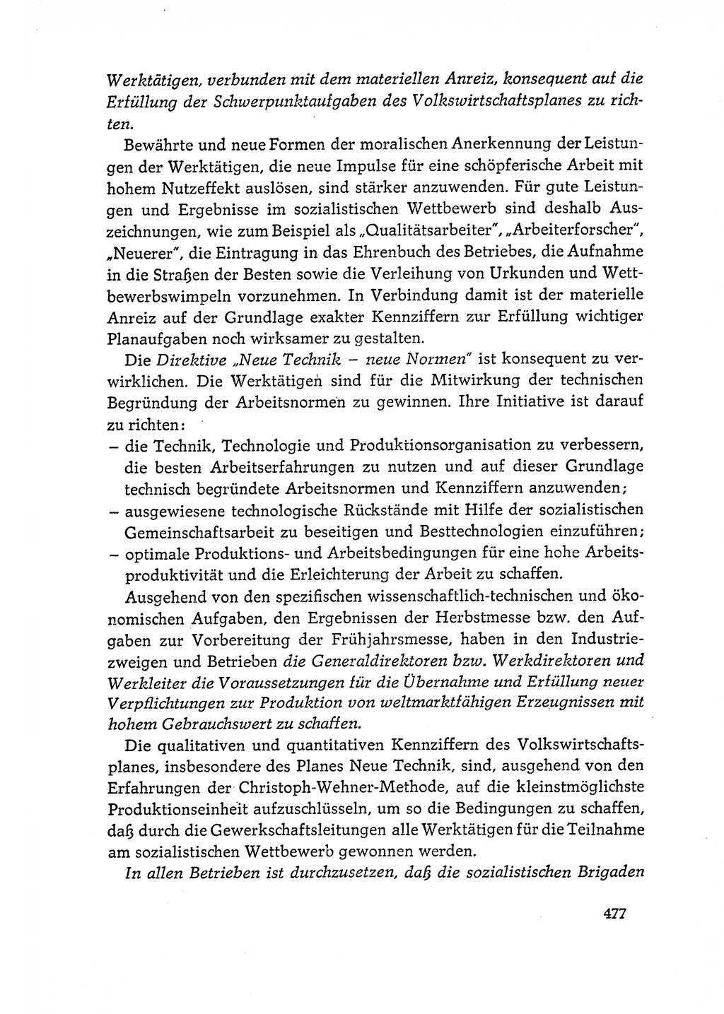 Dokumente der Sozialistischen Einheitspartei Deutschlands (SED) [Deutsche Demokratische Republik (DDR)] 1964-1965, Seite 477 (Dok. SED DDR 1964-1965, S. 477)