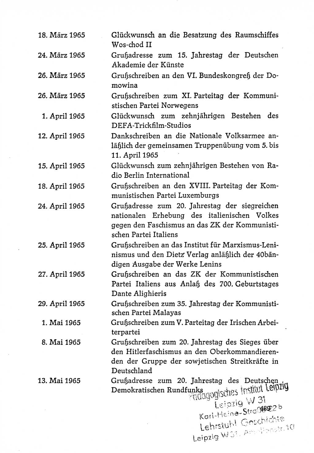 Dokumente der Sozialistischen Einheitspartei Deutschlands (SED) [Deutsche Demokratische Republik (DDR)] 1964-1965, Seite 489 (Dok. SED DDR 1964-1965, S. 489)