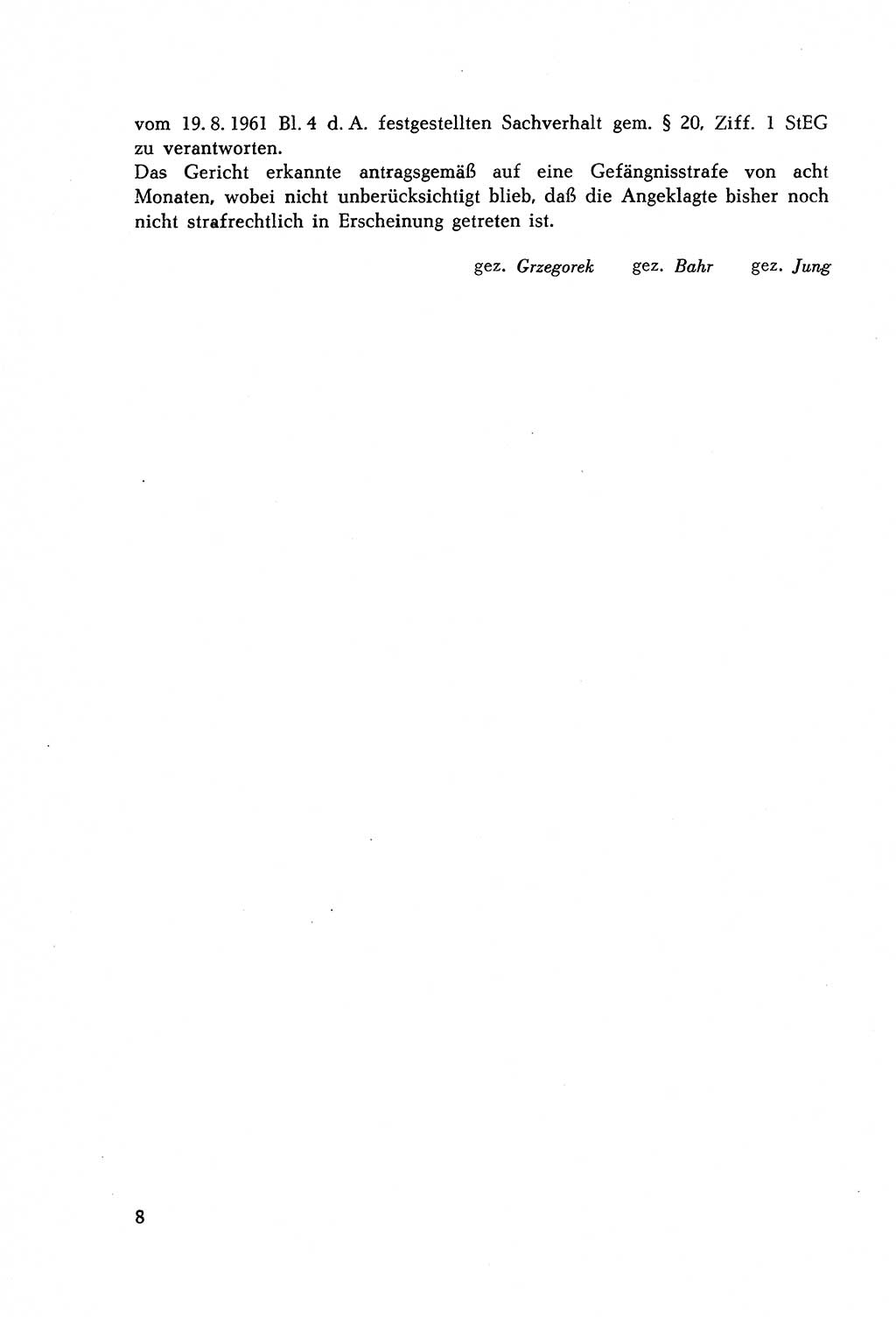 Dokumente des Unrechts, das SED-Regime [Deutsche Demokratische Republik (DDR)] in der Praxis, Bundesministerium für gesamtdeutsche Fragen (BMG) [Bundesrepublik Deutschland (BRD)] 1964, Seite 8 (Dok. UnR. SED-Reg. DDR BMG BRD 1964, S. 8)