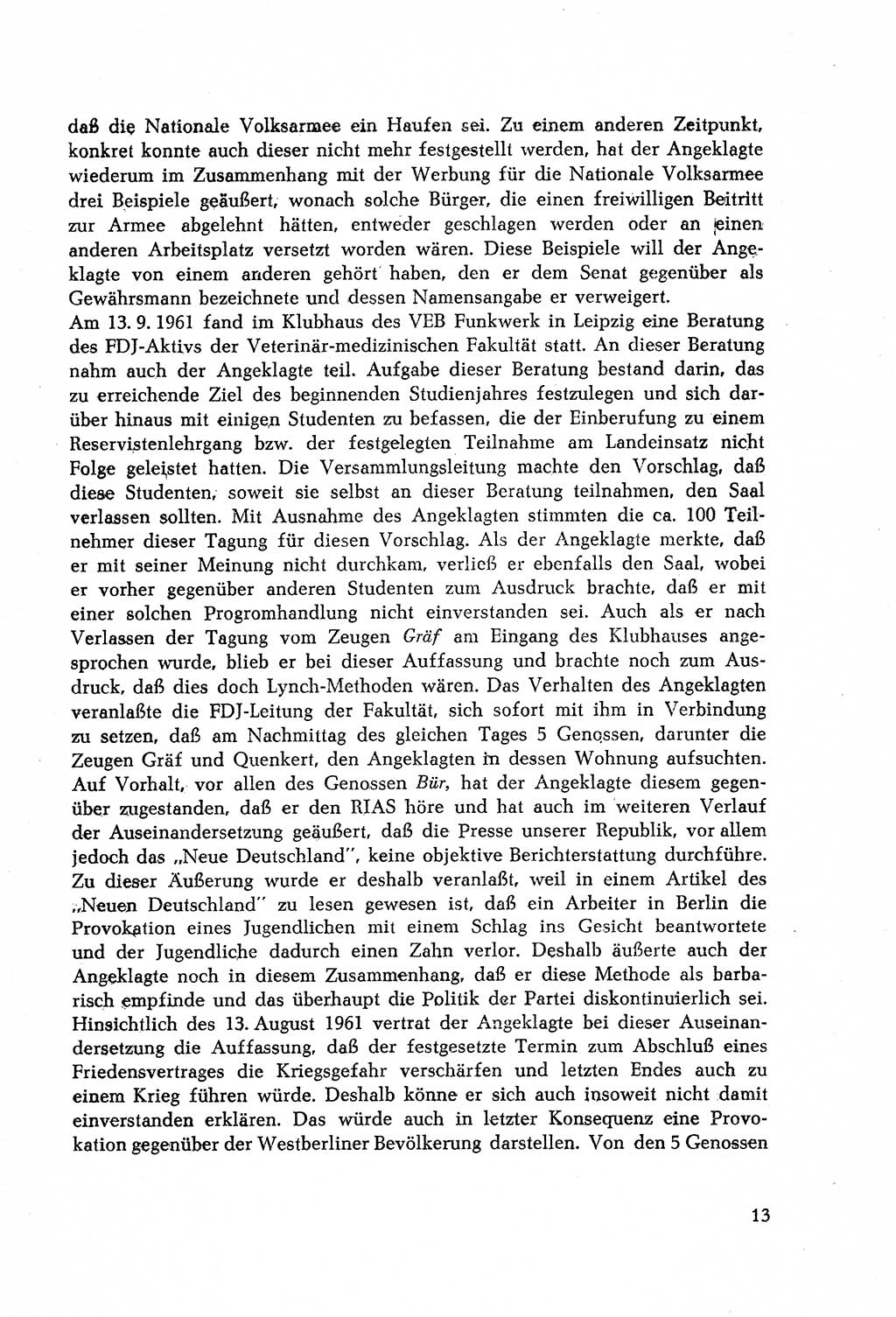 Dokumente des Unrechts, das SED-Regime [Deutsche Demokratische Republik (DDR)] in der Praxis, Bundesministerium für gesamtdeutsche Fragen (BMG) [Bundesrepublik Deutschland (BRD)] 1964, Seite 13 (Dok. UnR. SED-Reg. DDR BMG BRD 1964, S. 13)