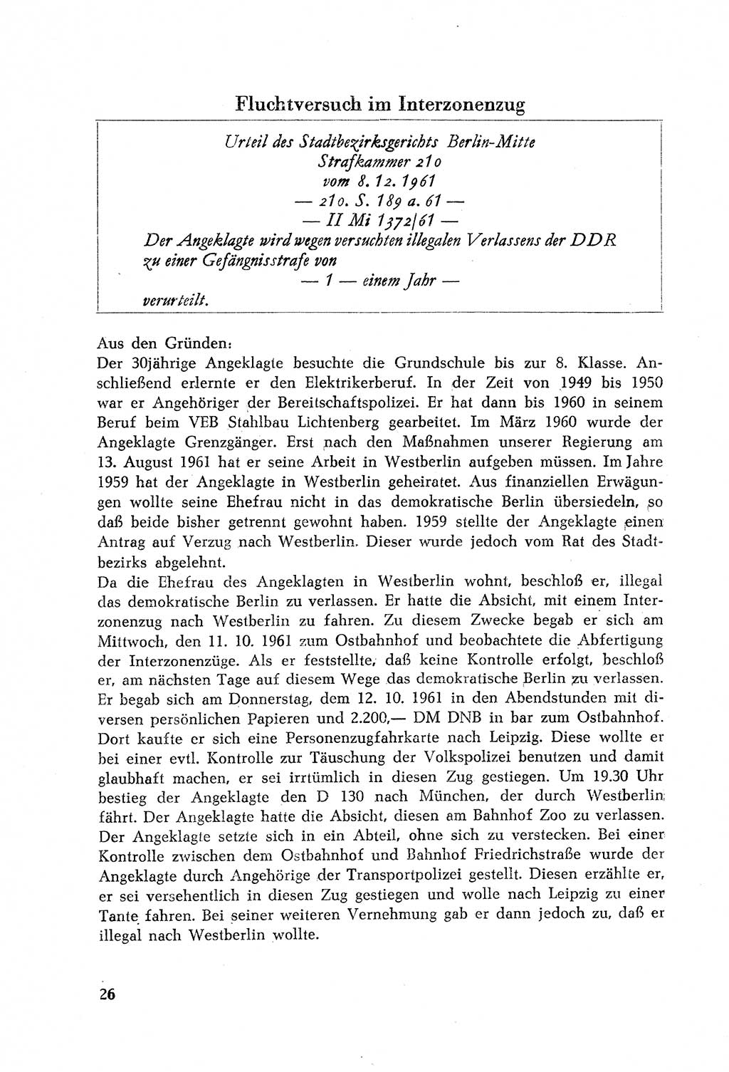 Dokumente des Unrechts, das SED-Regime [Deutsche Demokratische Republik (DDR)] in der Praxis, Bundesministerium für gesamtdeutsche Fragen (BMG) [Bundesrepublik Deutschland (BRD)] 1964, Seite 26 (Dok. UnR. SED-Reg. DDR BMG BRD 1964, S. 26)