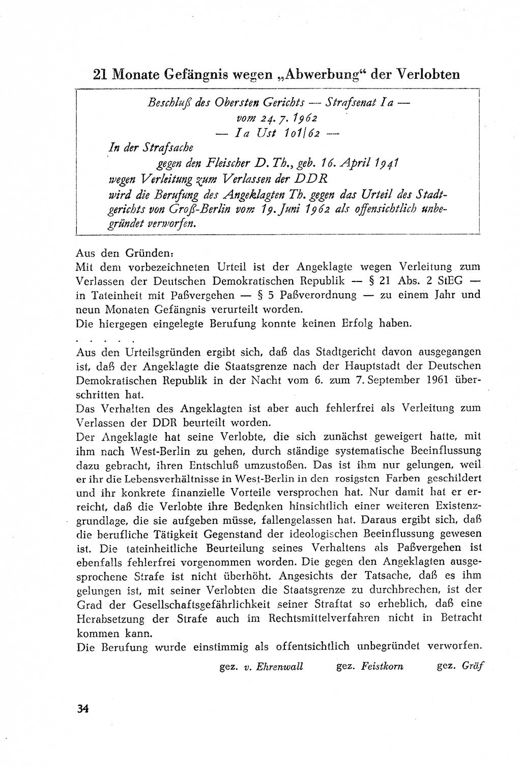 Dokumente des Unrechts, das SED-Regime [Deutsche Demokratische Republik (DDR)] in der Praxis, Bundesministerium für gesamtdeutsche Fragen (BMG) [Bundesrepublik Deutschland (BRD)] 1964, Seite 34 (Dok. UnR. SED-Reg. DDR BMG BRD 1964, S. 34)