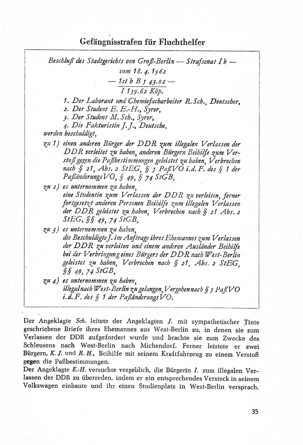 Dokumente des Unrechts, das SED-Regime [Deutsche Demokratische Republik (DDR)] in der Praxis, Bundesministerium für gesamtdeutsche Fragen (BMG) [Bundesrepublik Deutschland (BRD)] 1964, Seite 35 (Dok. UnR. SED-Reg. DDR BMG BRD 1964, S. 35)