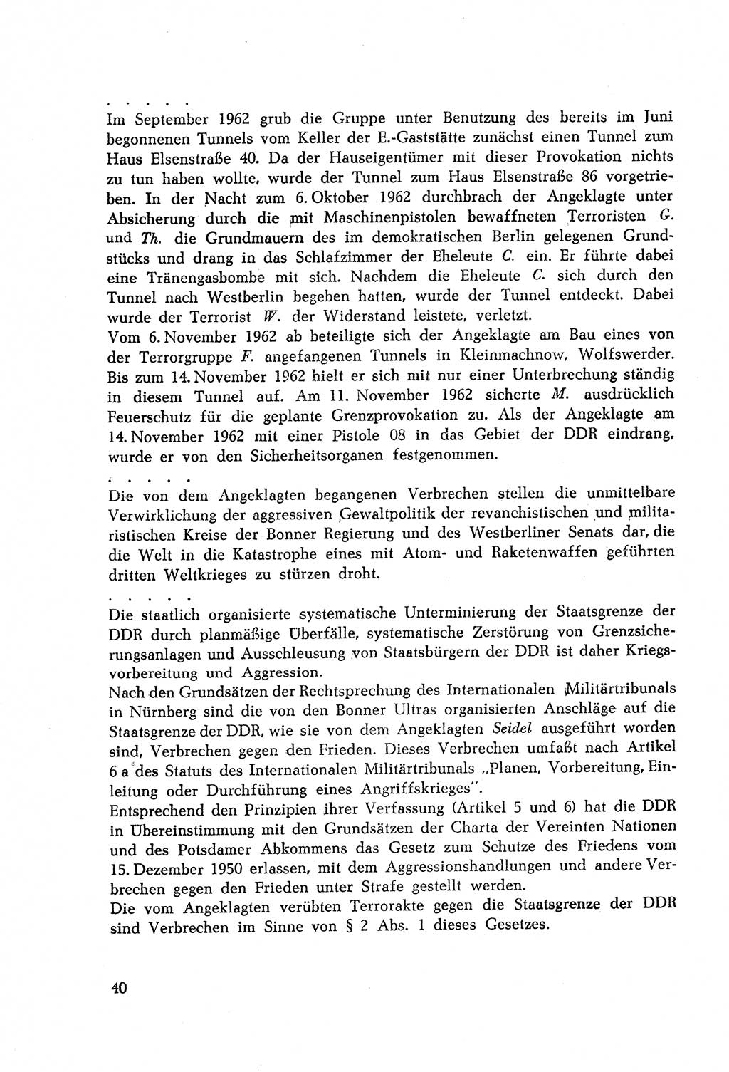 Dokumente des Unrechts, das SED-Regime [Deutsche Demokratische Republik (DDR)] in der Praxis, Bundesministerium für gesamtdeutsche Fragen (BMG) [Bundesrepublik Deutschland (BRD)] 1964, Seite 40 (Dok. UnR. SED-Reg. DDR BMG BRD 1964, S. 40)